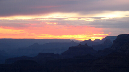 Sunset at Grand Canyon National Park, America