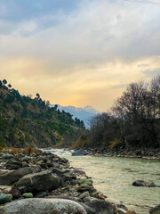 river, nature, water, mountain, landscape, stream, sky, forest, mountains, rock, stone, tree, green, rocks, summer, waterfall, travel, trees, valley, clouds, grass, park, cloud, view, environment