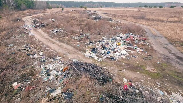 Dump ecology dirty plastic waste garbage platform catastrophe nature