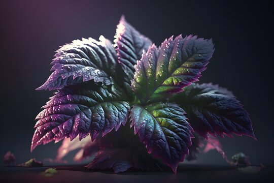 shiso leaf created using AI Generative Technology