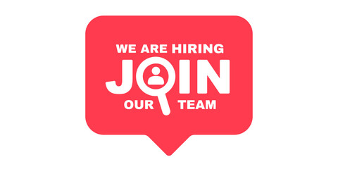 We are hiring, join our team illustration