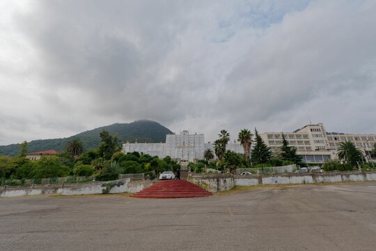 View of the Ramsar Hotel in Ramsar county in Mazandaran province, Iran