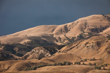 Landscape of Porter Ranch in the San Fernando Valley, Los Angeles, Southern California