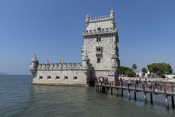 Tour Belém à Lisbonne  - obrazy, fototapety, plakaty
