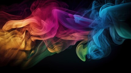 Obraz premium Artistic Smoke Colors Backgrounds.Generative AI