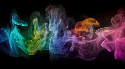 Fototapeta premium Artistic Smoke Colors Backgrounds.Generative AI