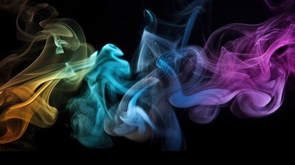 Fototapeta premium Artistic Smoke Colors Backgrounds.Generative AI