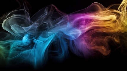 Artistic Smoke Colors Backgrounds.Generative AI