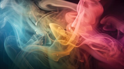 Artistic Smoke Colors Backgrounds.Generative AI