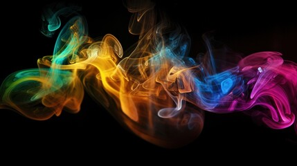 Fototapeta premium Artistic Smoke Colors Backgrounds.Generative AI