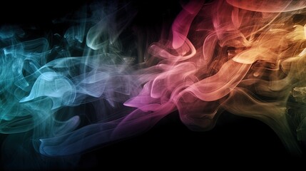 Artistic Smoke Colors Backgrounds.Generative AI