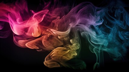 Artistic Smoke Colors Backgrounds.Generative AI