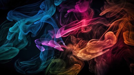 Naklejka premium Artistic Smoke Colors Backgrounds.Generative AI