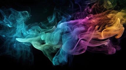 Artistic Smoke Colors Backgrounds.Generative AI