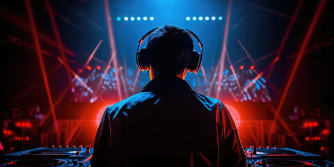 Obraz premium dj at the concert.. sketch art for artist creativity and inspiration. generative AI