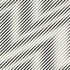 Vector seamless pattern. Abstract diagonal striped zigzag texture. Modern moire monochrome background. - obrazy, fototapety, plakaty