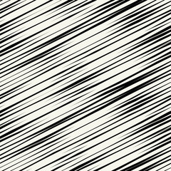 Vector seamless pattern. Abstract diagonal striped texture. Modern oblique monochrome background.