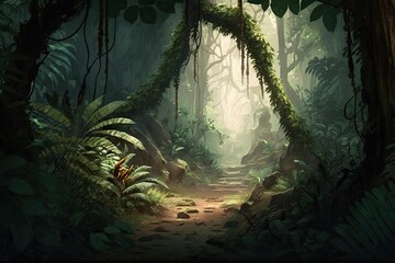 Jungle, generated with AI