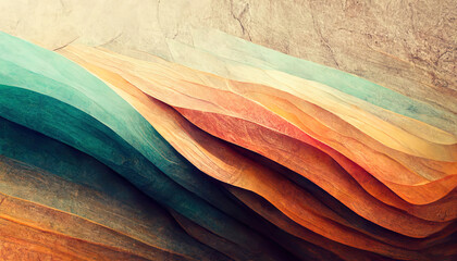 Organic abstract gradient wallpaper background header illustration. Generative Ai