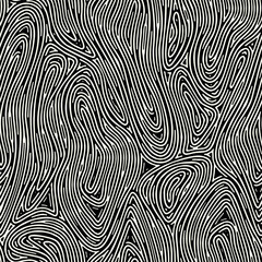 Vector seamless pattern. Endless stylish texture. Ripple hand-drawn background. Hand-made monochrome print. Hand-drawn elements.