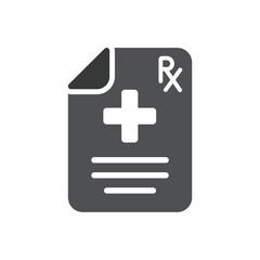 medical recipe icon design vector template