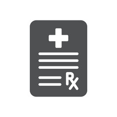 medical recipe icon design vector template
