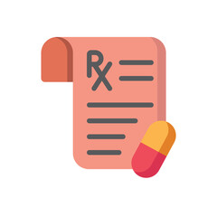 medical recipe icon design vector template