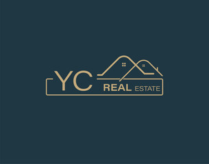 YC Real Estate & Consultants Logo Design Vectors images. Luxury Real Estate Logo Design