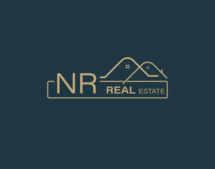 NR Real Estate & Consultants Logo Design Vectors images. Luxury Real Estate Logo Design