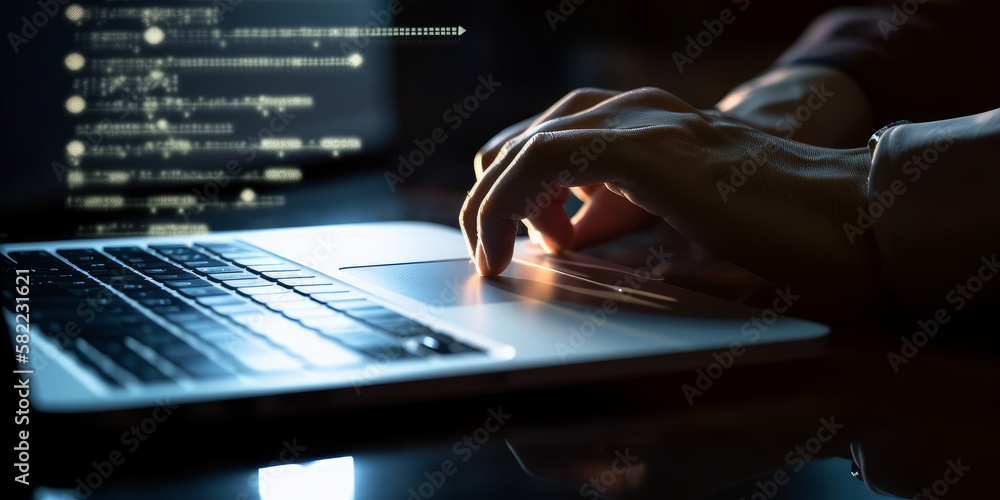 Poster a businessman entering his username and password, the idea of cybersecurity cybersecurity includes d