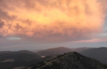 Sunset on mount Avgo.Pindus.Northern Greece