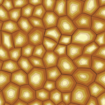 Abstract modern turtle shell seamless pattern. Animals trendy background. Brown tortoise decorative vector illustration for print, fabric, textile. Modern ornament of stylized skin