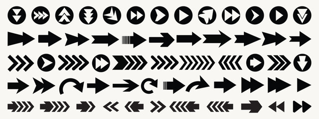 Mega set of vector arrows icon. Collection different arrows sign. Arrow. Cursor. Arrow vector icons