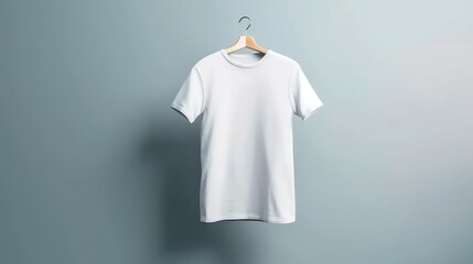 white shirt on a hanger mockup