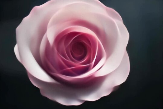 process of drawing a rose flower by generative AI, AI drawing