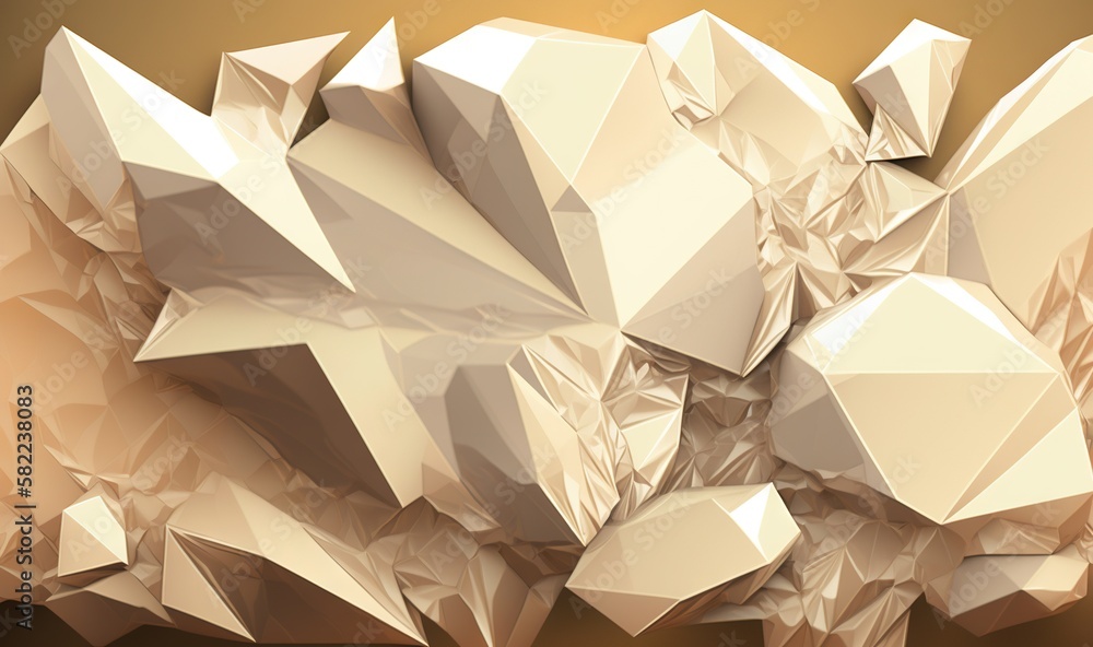 Poster a bunch of white rocks on a brown background with a light brown background behind them and a brown b