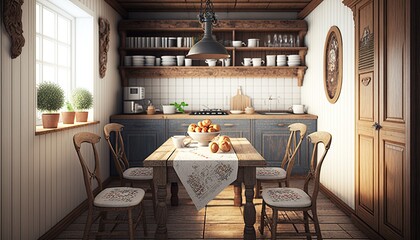 modern wooden kitchen