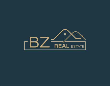 BZ Real Estate & Consultants Logo Design Vectors images. Luxury Real Estate Logo Design