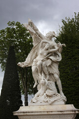 Fototapeta premium Statues, fountains and Parterre - Gardens of the Palace of Versailles - Versailles - Yvelines - France
