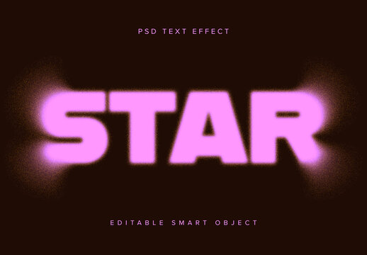 Pink Dissolving Text Effect Mockup