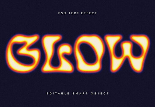 Hazy Blur Text Effect Mockup