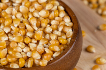 dry corn for cooking and popcorn