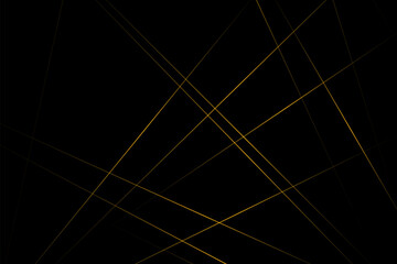 Abstract black with gold lines, triangles background modern design. Vector illustration EPS 10.