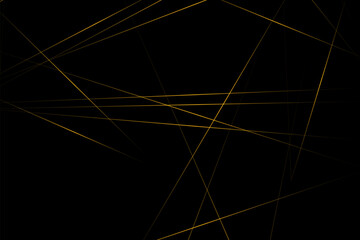 Abstract black with gold lines, triangles background modern design. Vector illustration EPS 10.