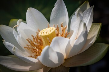 photographing a lotus bloom up close. Generative AI