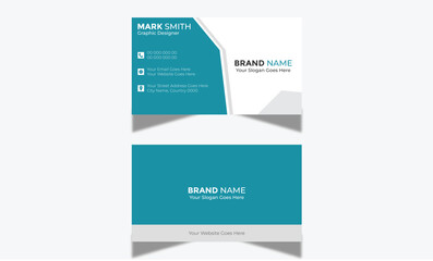  Professional Business Card Design Template Double - Sided Horizontal Name Card Clean and Simple visiting Card 