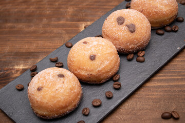 chocolate scones with coffe