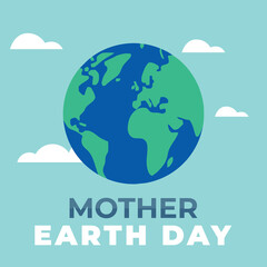 Earth Day, April 22, graphic illustration banner. Earth Day vector illustration. eps-vector. Illustration of the planet earth.