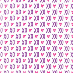 Valentine's Day Love Seamless Pattern - Festive Valentine theme repeating pattern design - 582273602