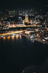 Obraz premium シンガポールのマリーナ湾